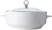 Ceramic Soup Tureen With Lid Lovely Serving Tureens With Lid, White Porcelain Serving Soup Tureen for Restaurant Home Kitchen Decoration, Heat-resistant Ceramic Bowls Lid Cooking Soup