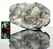 NWA 15658 (10.93g) Meteorite Polished Slice Eucrite Melt Breccia IMCA Sellers