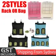 2Styles Rabbit Hay Bag Guinea Pig Pet Hanging Pouch Feeder Holder Eating Feeding