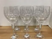 MIKASA Crystal HARWICK - Set of 6 WATER GOBLETS NWT