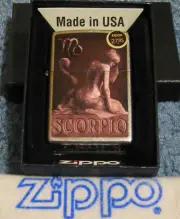 ZIPPO SCORPIO Lighter ZODIAC Z4041 WATER Sign THE SCORPION Sealed MINT New