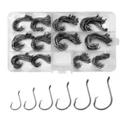 160Pcs Round Offset Hook Freshwater Strong Octopus Fish Hook Round Hook