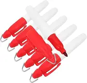 EXHUMKY 6pcs Golf Ball Marker Pens with Keychain Oil Based Ink for Accurate Line Drawing Fade Resistant Convenient for Golf Ball Marking and Alignment Essential Tool for All Golfers