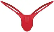 [Franterd] G-string Thongs for Men Low Rise G String Bikinis Briefs Mens Thong Open Sexy Lingerie Low Rise T-Back Under Panties