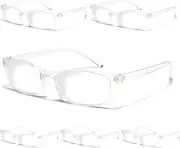 Gaoye 6 Pack Reading Glasses Men/Women, Eyeglasses, Blue Light Readers +0.5