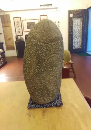 裕山[ 陶&茶 ]"林蕊--早期中大型石雕作品--守護!(20*21*40公分)