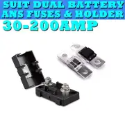 30A~200A MIDI ANS FUSES HOLDER SUIT DUAL BATTERY OR SOLAR BOLT DOWN