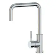 Suprema XON XPRESS FIT Satin/Matt Black/Chrome Stainless Steel Square Gooseneck Kitchen Mixer