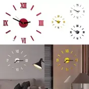 Wall Clock Clock Home Decoration Mirror Clock Mirror Wall Clock Acrylic Black