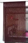 Polyester Solid Pattern Beautiful Threads String Door Curtain Pack Of 1