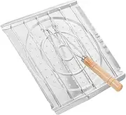 GRADENEVE Tabletop Barbecue Grill Stainless Steel Baking Tray Tortilla Toaster Rack Grilling Stand Stovetop Grill for Outdoor Cooking