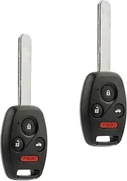 USARemote Key Fob Remote Replacement for 2006 2007 2008 2009 2010 2011 2012 2013 Acura MDX Honda Civic 4-Button Remote Head Key N5F-S0084A - Professional Programming Required (Set of 2)