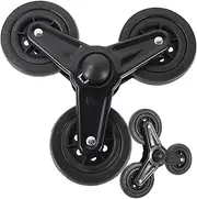 KITANDOVE 1 Pair Hand Truck Wheels Trolley Triangle Wheel Cart Supplies Heavy Duty Cart Wheel Shopping Cart Wheels Stair Climbing Triangle Wheels Shopping Trolley Caster Cart Triangle Wheels