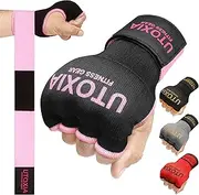 UTOXIA Boxing Hand Wraps Inner Gloves, Pro Boxing Elasticated Gel Gloves for Combat Sports, Pro Grip Boxing Inner Gloves For Men and Women