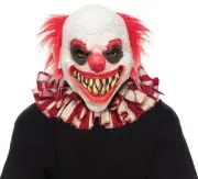 Underwraps Striped Clown Collar Halloween Costume Accessory