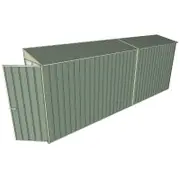 Build-a-Shed 0.8 x 5.2 x 2m Hinged Door Tunnel Shed - Green