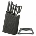 Scanpan Spectrum 6pc Uni Block Set 6 Piece Shears | Knives | Sharpener Black 187