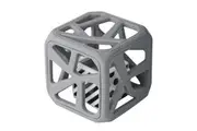 Malarkey Kids Soft Chewing Cube Baby Infant 3m+ Sensory Rattle Teether Toy Grey