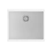 ACA 530 x 460 x 200mm White Single Bowl Granite Kitchen Laundry Sink Top/Flush/Under Mount
