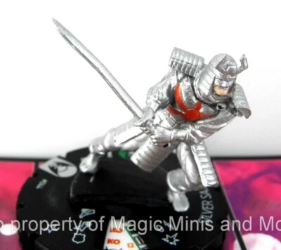 Wolverine and the X-Men ~ SILVER SAMURAI #044 HeroClix rare miniature w/card