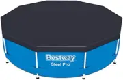 Bestway Flowclear PVC round 10 Foot Pool Cover for above Ground Frame Pools with