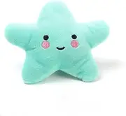 LALANG Cute Plush Starfish Shape Soft Dog Pet Chew Vocal Interactive Toy(Blue)