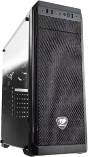 MX330-G MX330 Mid Tower Case with Full Tempered Glass Window and USB 3.0