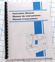 Sewing Machine Manual XL-5130/5232/5340 Printed & Comb Bound Opens Flat 69 pages