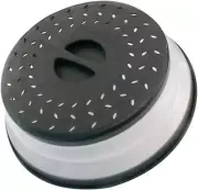 Collapsible Microwave Splatter Cover for Food with Silicone Mats, 10.5 Inch