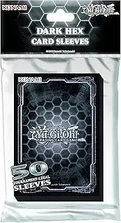 Konami KONDHCS Standard Back Yu-Gi-Oh-Dark Hex Card Sleeves (50 Pack)