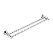 Nero 600mm Mecca 304 Stainless Steel Double Towel Rail Chrome/Matte Black/Brushed Nickel/Brushed Gold/Gun Metal/Brushed Bronze/Matte White