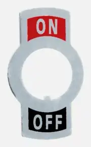 Jandorf Equipment Switch Accessories TOGGLE SWITCH PLATES 5 pk On/Off 61156 NEW!