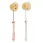 Long Handle Bath Shower Body Scrub Puff Double Side Sponge Brush Back Wash Clean