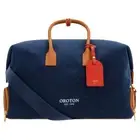 OROTON WEEKENDER TRAVEL TOTE BAG in Yacht Blue/Brandy RRP$499