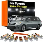 13Pcs LED Interior Dome Map Reading Trunk Light Kit, For Toyota Sienna 2011 2012 2013 2014 2015 2016 2017 2018 2019