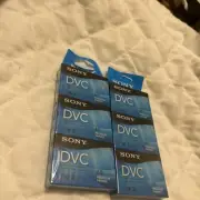 2- Sony DVC Mini DV 60 Min LP 90 Sealed Blank Tapes Premium 3-Pack New DVM60PRR