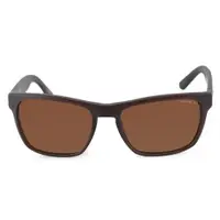在飛比找ETMall東森購物網優惠-POLICE 義大利 品牌造型鏡腳太陽眼鏡 (深咖)POS1