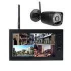 US Plug 100-240V Wireless Security Camera DVR System With 720P Camera & 7in LCD