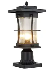Dusk to Dawn Outdoor Post Light Fixture Waterproof Pole Mount Light with Pier...