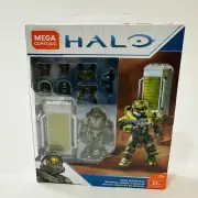 MEGA CONSTRUX - HALO Siege Armor Pack - GCM30 Metallic Green SPARTAN EOD NEW