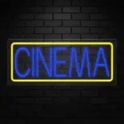 Cinema Neon Sign for Retail Displays | LED Flex Neon | 24"W x 10"H x 1"D
