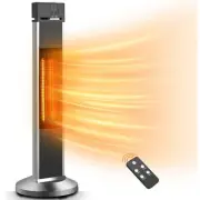 Electric Patio Heater for Outdoor Use, Infrared Heater w/Remote