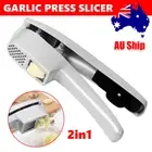 Garlic Press Slicer Chopper Ginger Mincer Crusher Manual Kitchen Tools Grinder