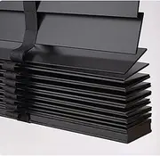 Venetian Blinds Horizontal Venetian Blinds, Solid Wood Blinds for Windows, Wooden Venetian Shades, Black Blinds with 50mm/2in Slats, Window Shades,