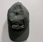 LACOSTE UNISEX OVERSIZED CROCODILE CAP DAD HAT BASEBALL CAP GREEN ONE SIZE NWT