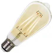 LED Filament Globe Pear 64mm 2200k E27 4W Amber Long Filament ceramic