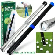 Golf Ball Practice Pick Up Retriever Shag Bag Picker Tube Holds Up To 21 Balls