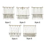 Stuffed Animals Storage Hammock Easy to Install Cotton Rope Toy Hammock Plush