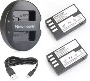 Newmowa D-Li109 Battery (2-Pack) and Dual USB Charger for Pentax D-LI109 and Pen