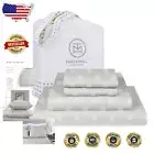 300 Thread Count Long Staple Cotton Bedding – Full Size with Elegant Pattern